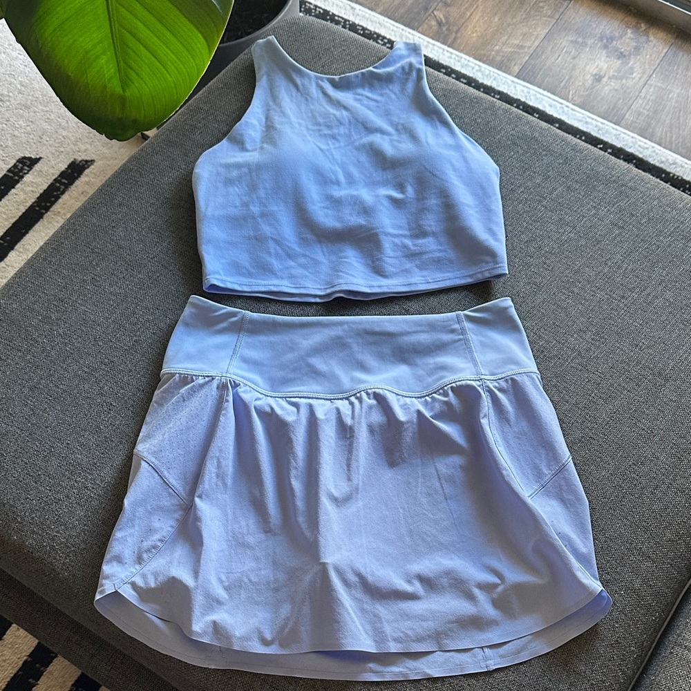 Athleta Light Blue Sportswear Set
